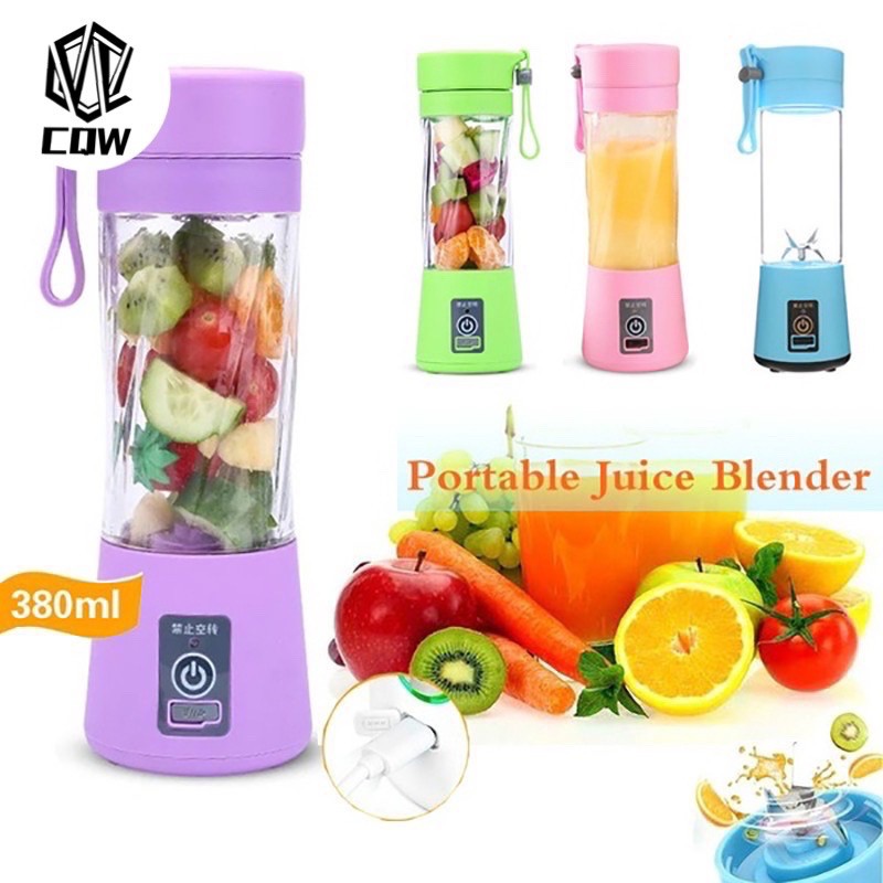 CQW Rechargeable Electric Fruit Juicer Portable Juice Cup Blender USB