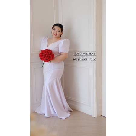 Filipiniana Wedding Gown for Plus size Mermaid Gown