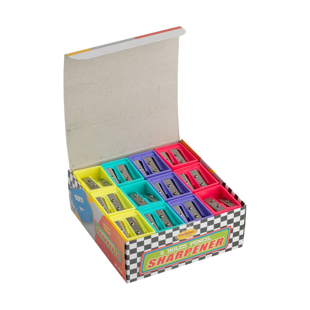 Crystal 2-Holes Sharpener Rectangle LS250 (4Pcs) | Shopee Philippines