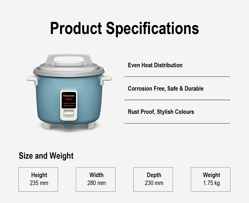 Panasonic SR-Y10G Rice Cooker | Shopee Philippines