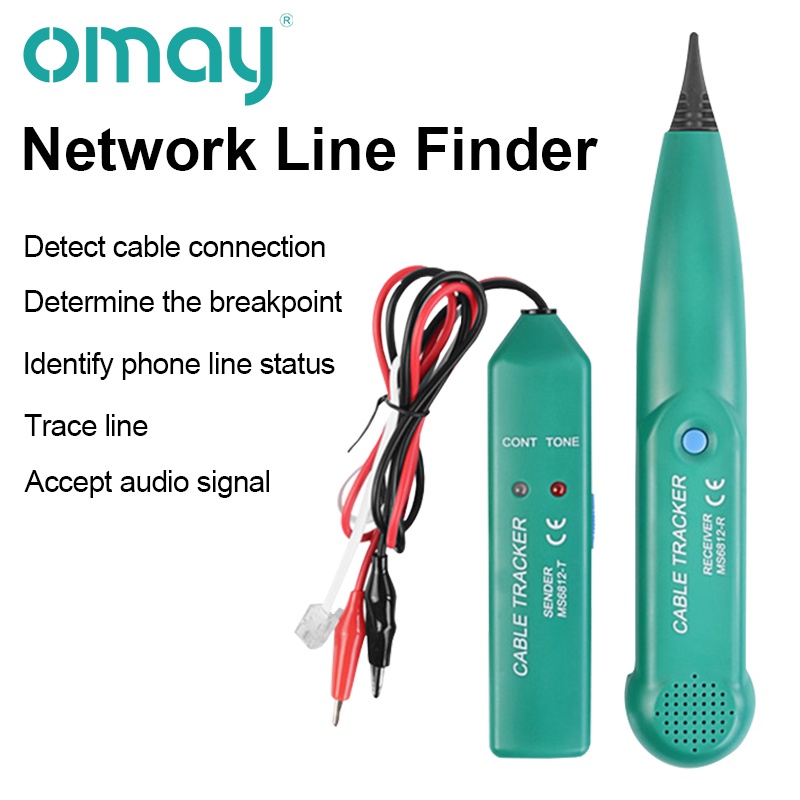 OMAY MS6812 Cable Tracker LAN Tester Professional Line detector UTP STP ...