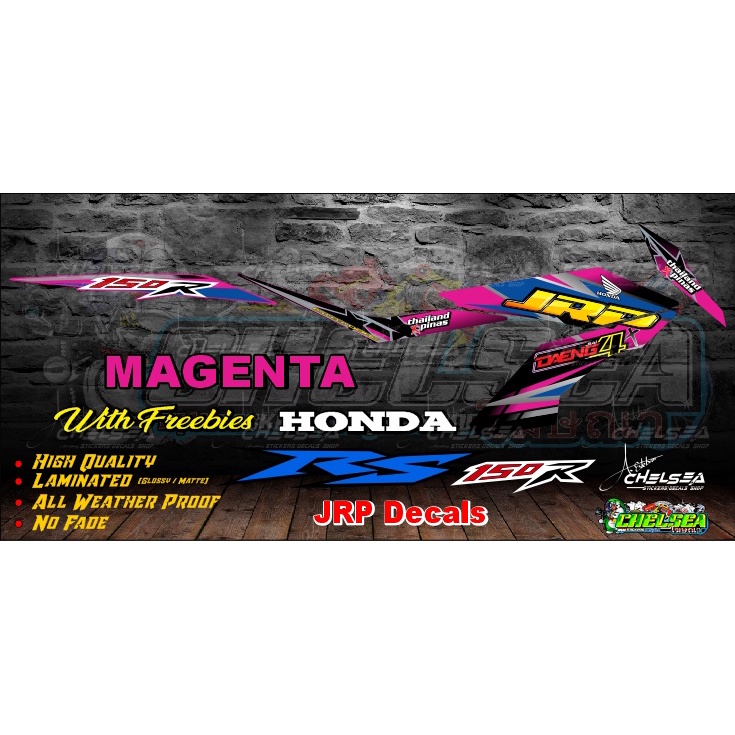 Honda RS 150 JRP Stock Decals / Stickers with Freebies | Shopee Philippines