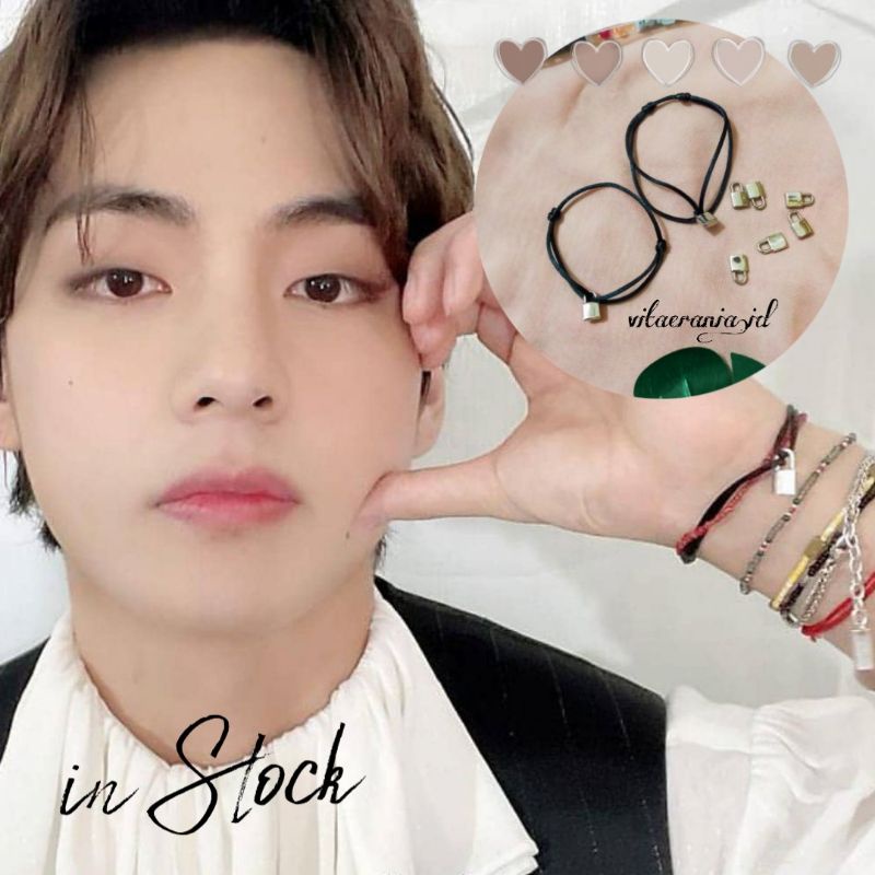 Bts v deals lock bracelet