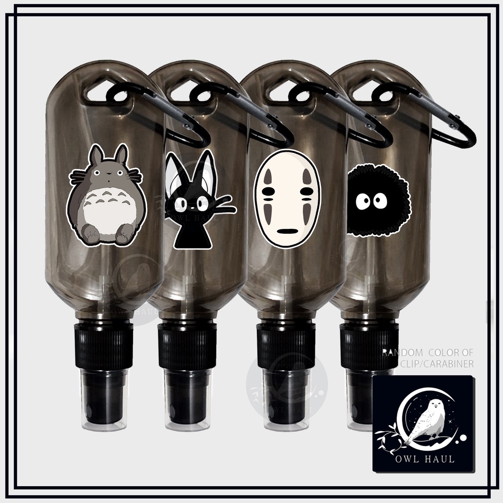 OwlHaul No Face/Totoro/Jiji Studio Ghibli Anime Alcohol Spray Bottle