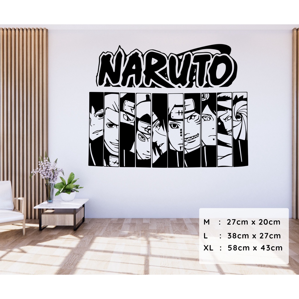 Naruto wall Decal Vinyl sticker (Anime design) Shopee Philippines