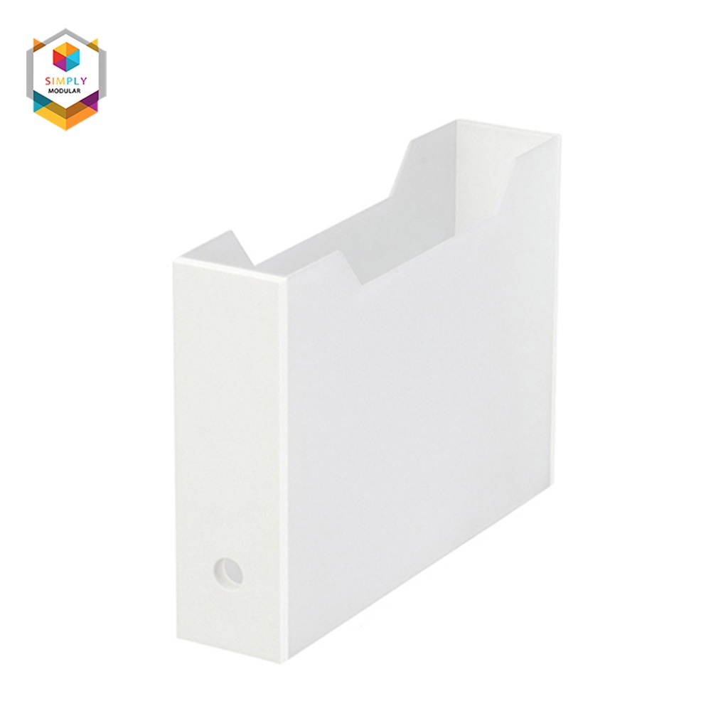 Simply Modular Shimoyama Muji Style Folder Box Slim White | Shopee ...