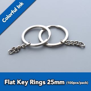 5pcs/10pcs Key Rings Large Flat Split in Bulk Heavy Duty Metal Keyrings Round Keychains Attachment for Car Office Home Dog Tag,Temu