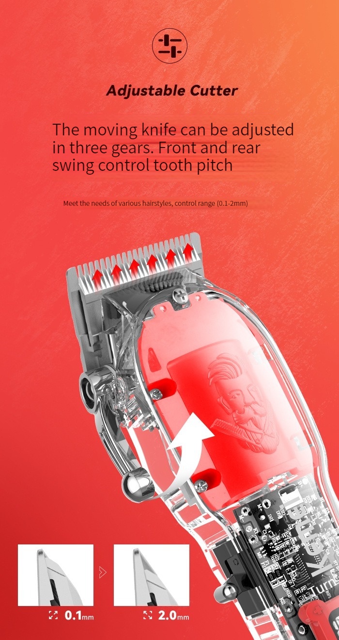 Kemei Hair Clipper Small Silent Electric Hair Clipper Cordless