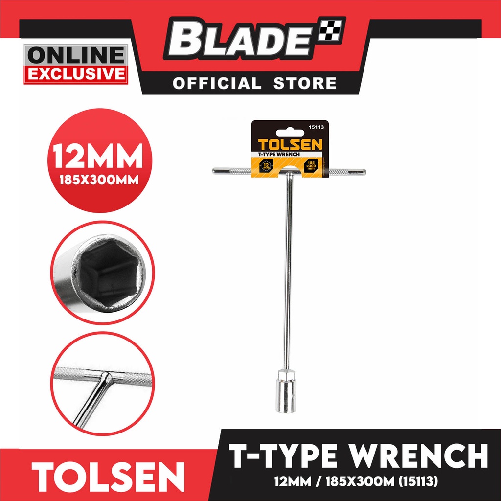 Tolsen 15113 T-Type Wrench 12 x 180 x 280mm | Shopee Philippines