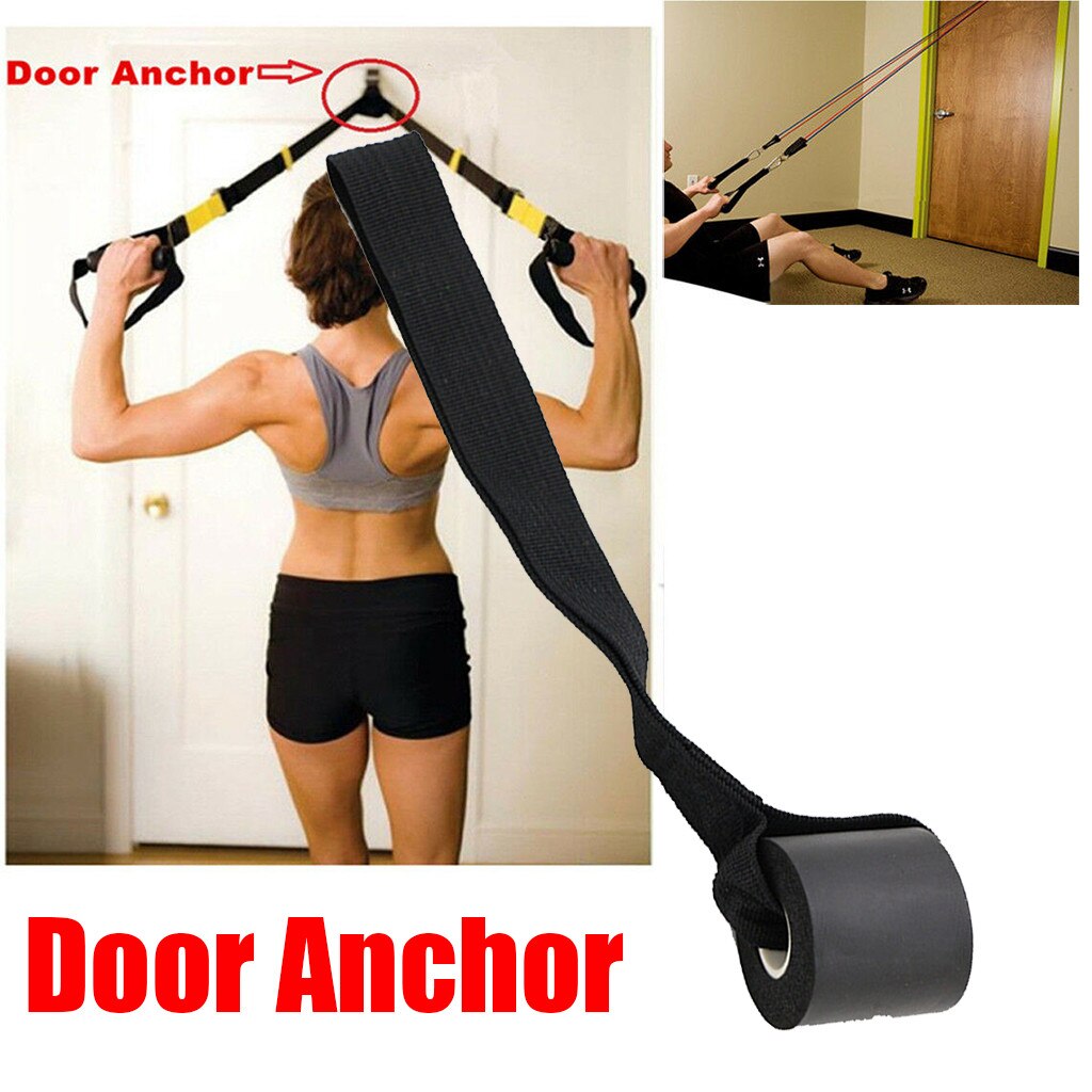 Home Fitness Resistance Bands Over Door Anchor Holder Sponge Elastic Bands  Accessories Fitness Equip