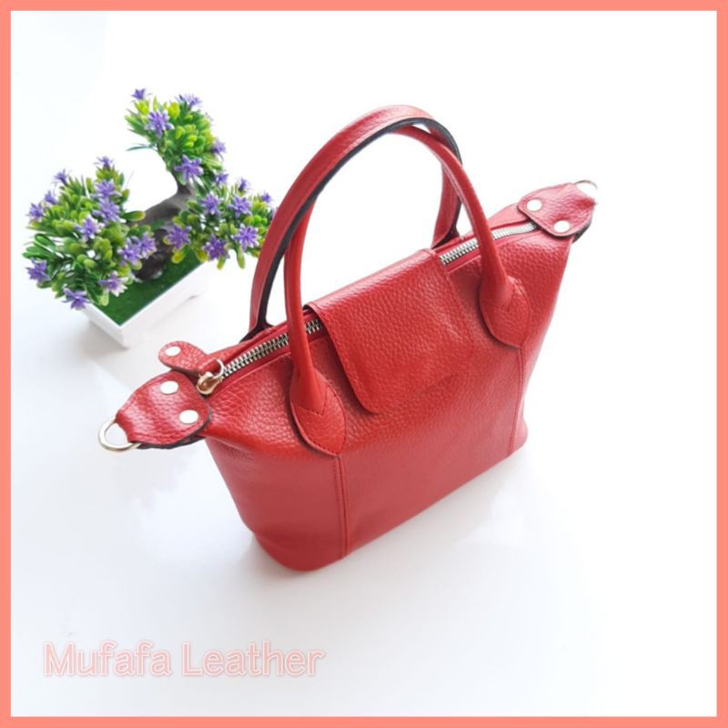 Mufafa Leather Women's Bag Genuine Cow Leather Mini LC | Shopee Philippines