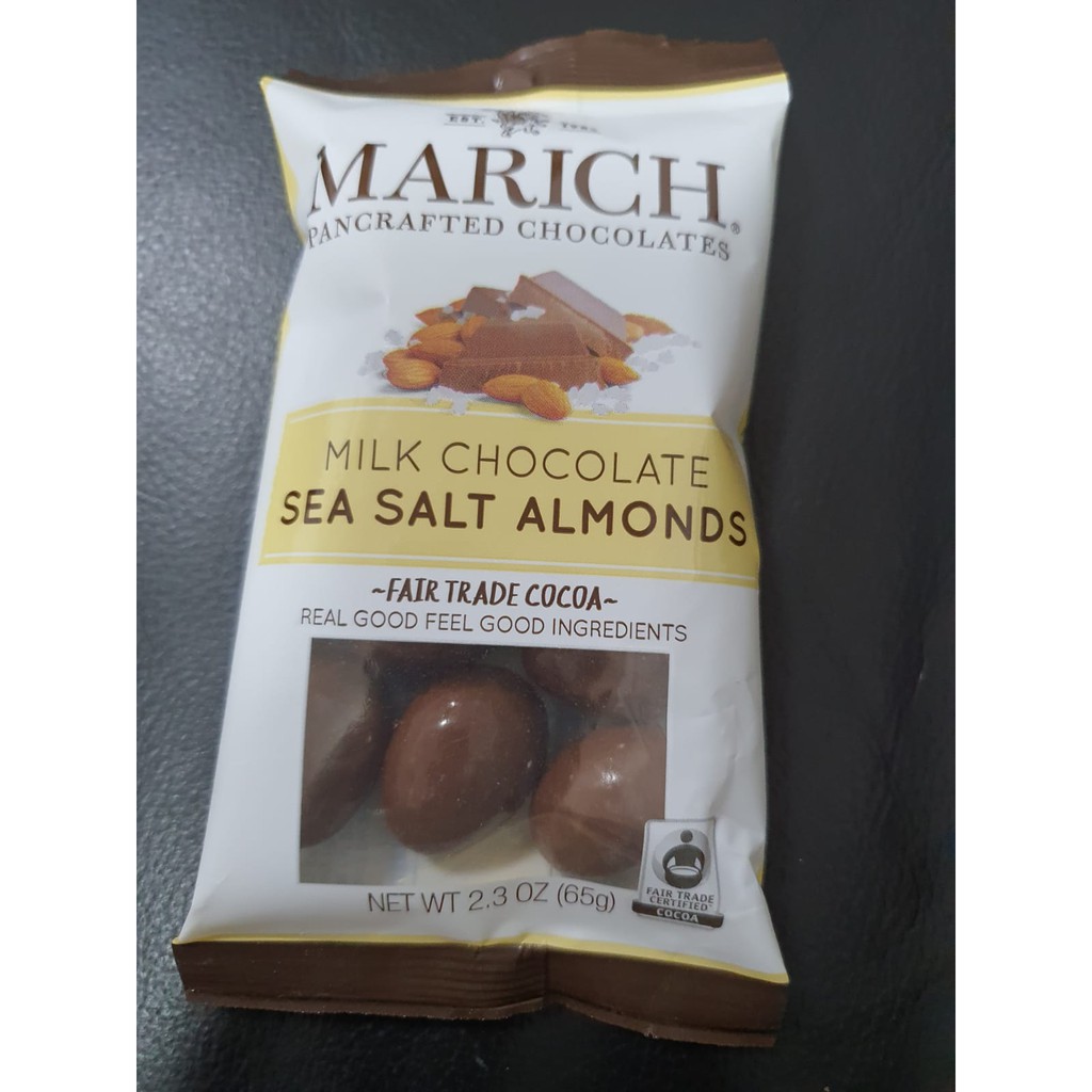 Marich Milk Chocolate Sea Salt Almonds (2.3oz) Shopee Philippines