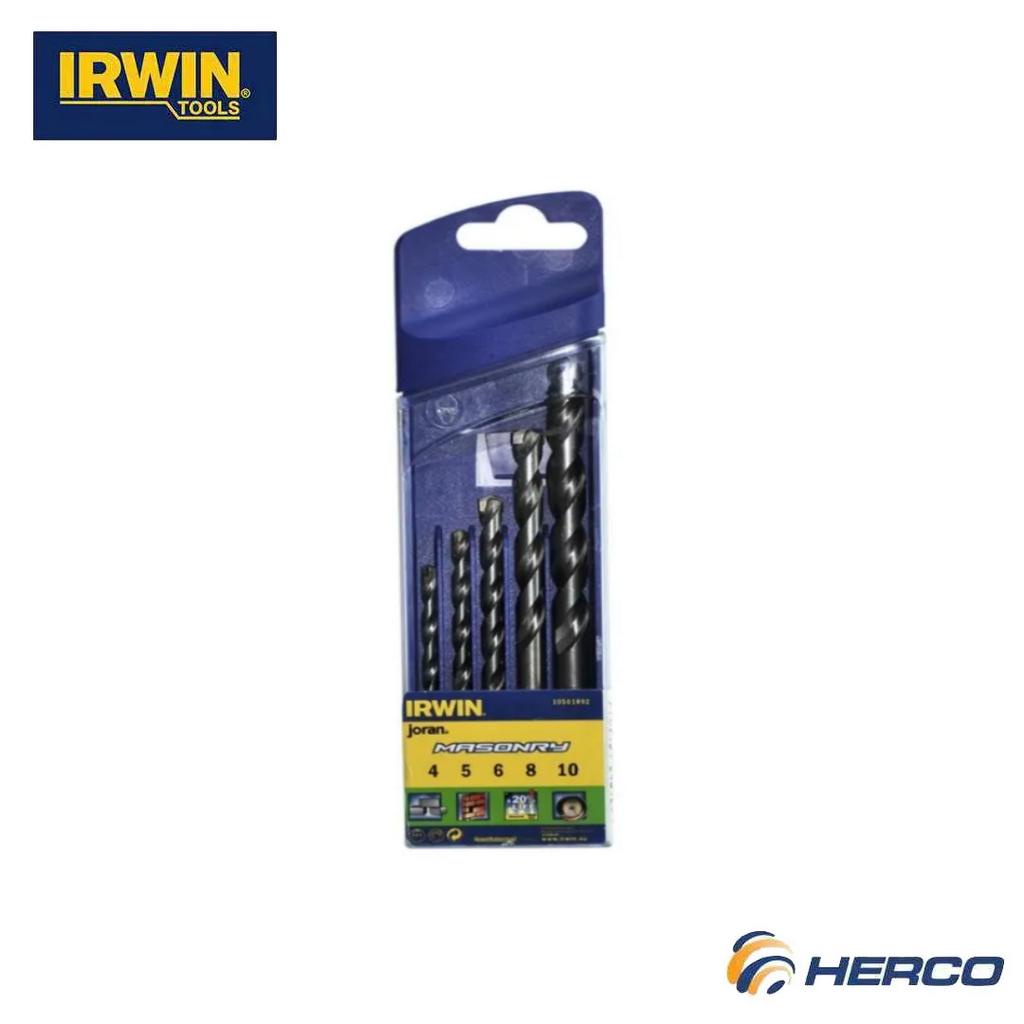 Irwin 10501892 Masonry Drill Bit Set 5pcs Power Tools Accessories