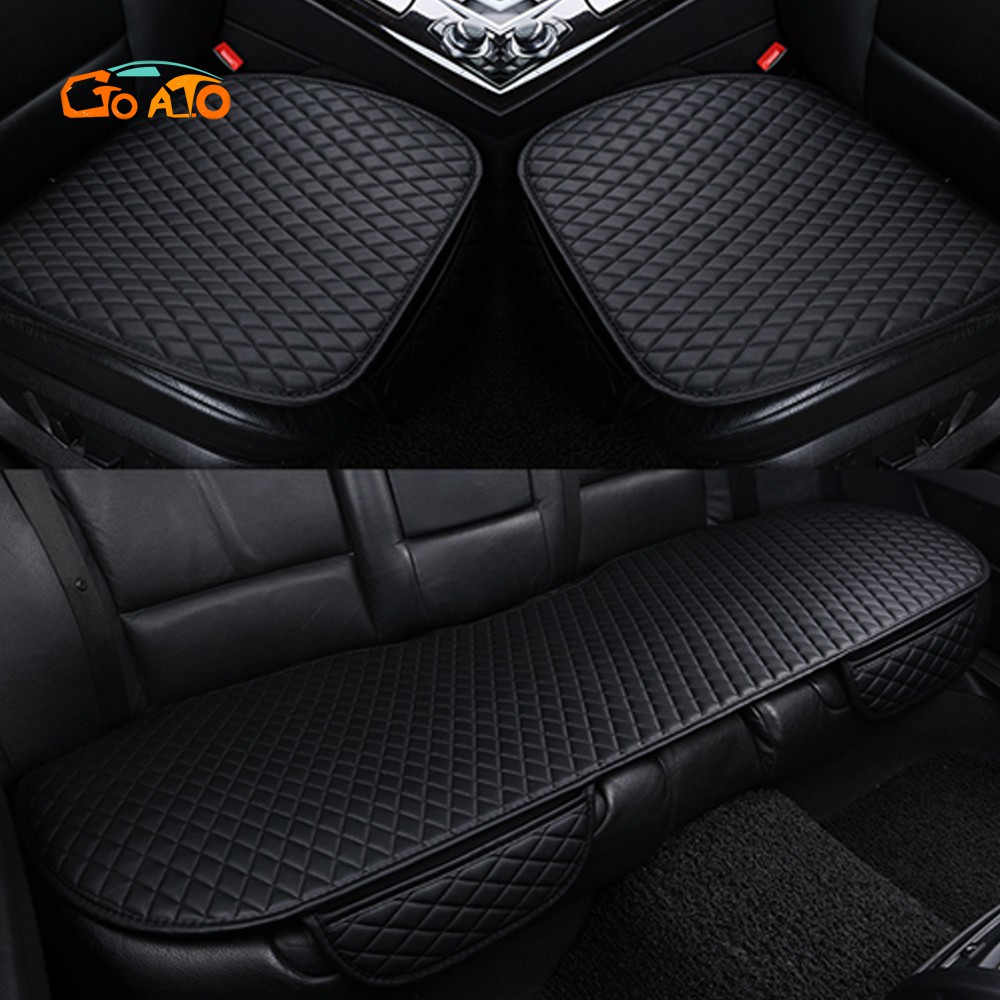 GTIOATO Car Seat Cushion Universal Fit Most Cars Auto Leather Seat Cover Interior Accessories