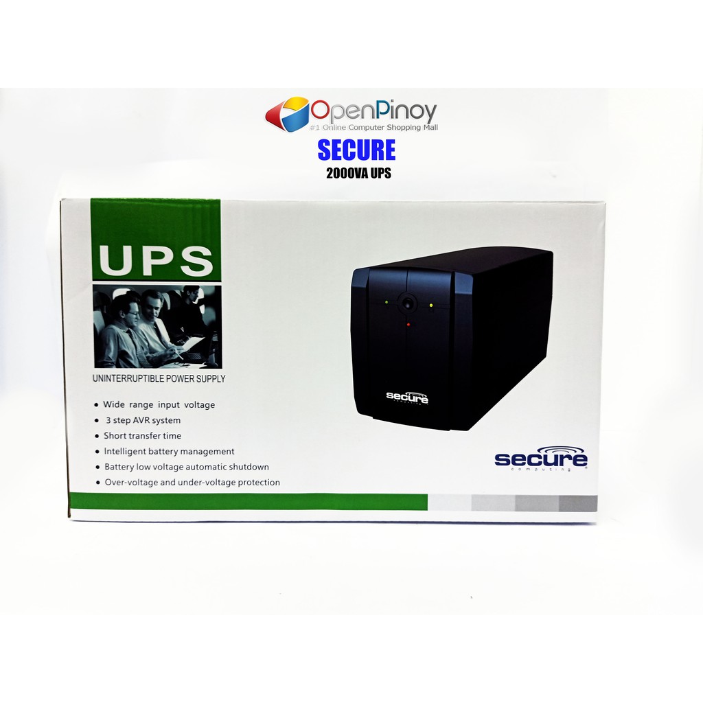 SECURE UPS 2000VA UNINTERRUPTIBLE POWER SUPPLY | Shopee Philippines