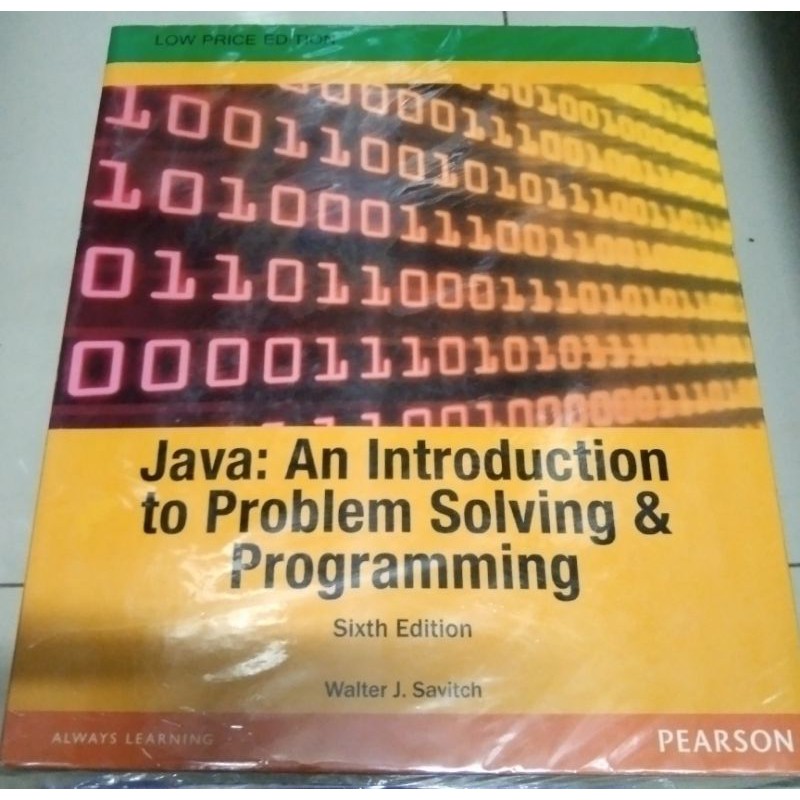 Java An Introduction To Problem Solving And Programming 6th Ed Savitch Shopee Philippines 4850