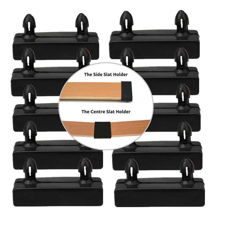 In stock 10/20Pcs Plastic Bed Replacements 2 Types Sofa Bed Slat Black