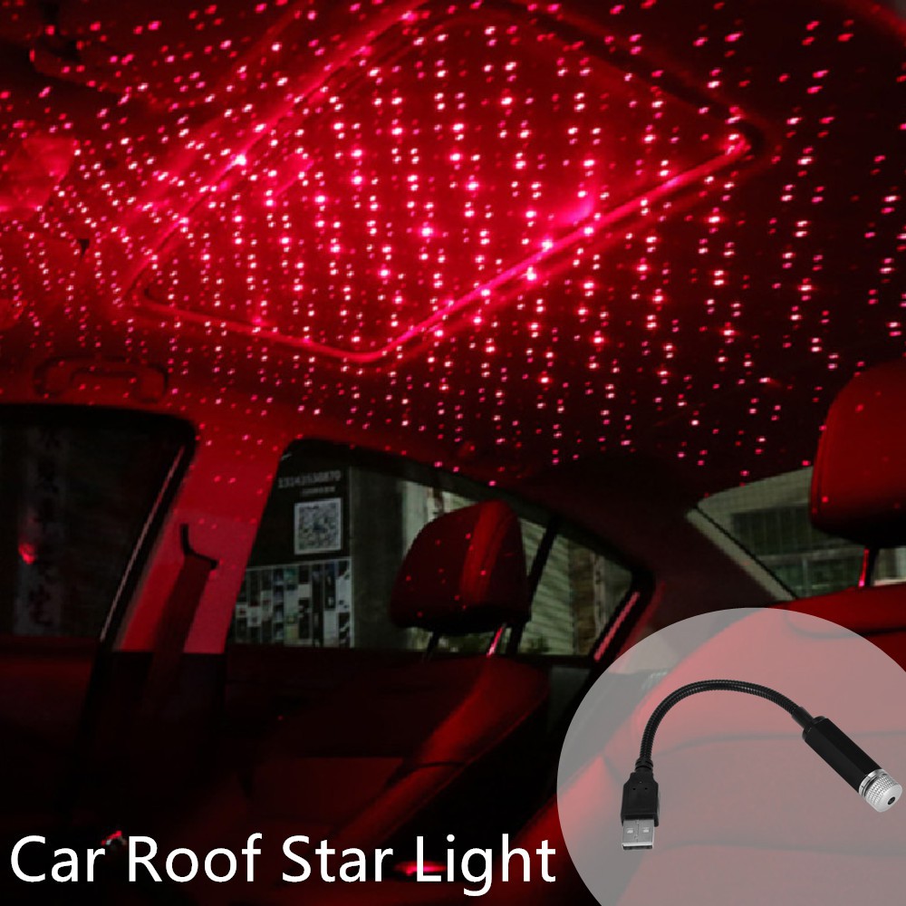 GKFLY Car Ambient Light Car Starry USB Modified Roof Interior Decor