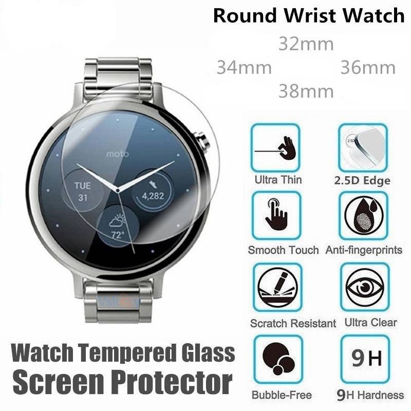 1PCS Round SmartWatch Screen Protector For Daniel Wellington DW 26mm 28mm 30mm 32mm 34mm 36mm 38mm 40mm 0.3mm Tempered Glass Protective Film Shopee Philippines