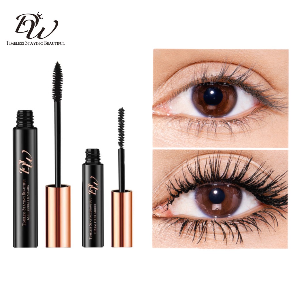 DW Big Eye Double Tube Mascara 2in1 Mascara (Lash Curler Mascara ...