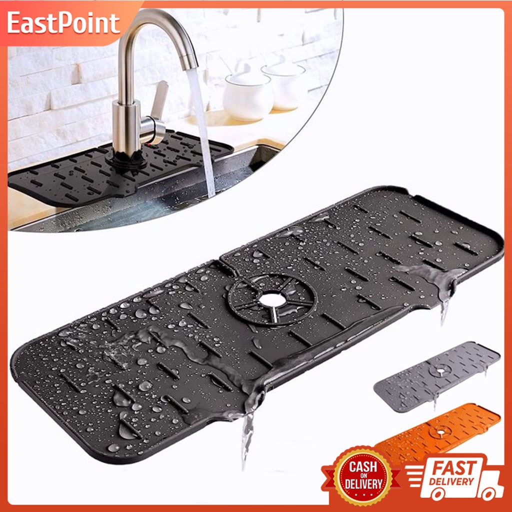 Silicone Faucet Splash Water Catcher Mat Fit Faucets,Faucet Drain Mat