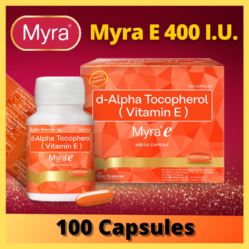 Original Myra e 400 I.U. Health and Beauty Essential Vitamin E (100