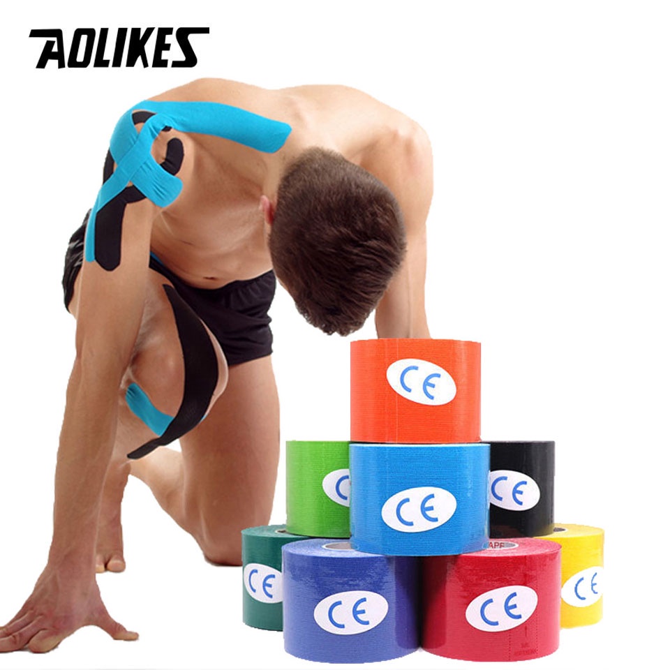 AOLIKES 3 Size Kinesiology Tape Athletic Recovery Self Adherent Wrap ...