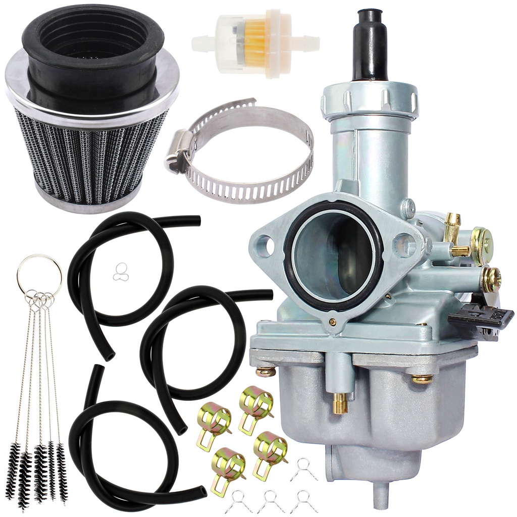 thumbnail interactive-video image 1 of Carburetor For Honda XR100 XR100R With Hand Choke, Throttle Cable & Air Filter 1 of 6