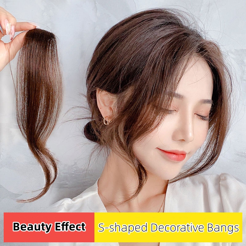 Long Beard Bangs Wigs 2 PIECES Micro volume Eight character