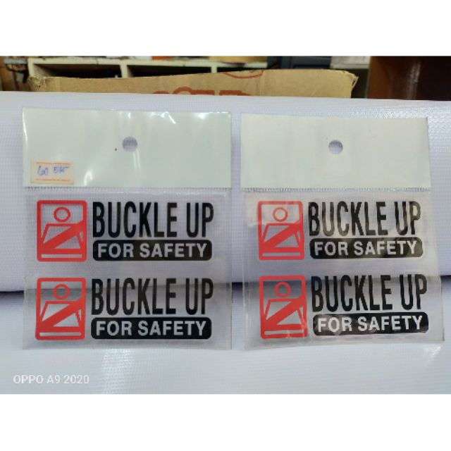 Buckle Up 2pcs STICKER DECALS