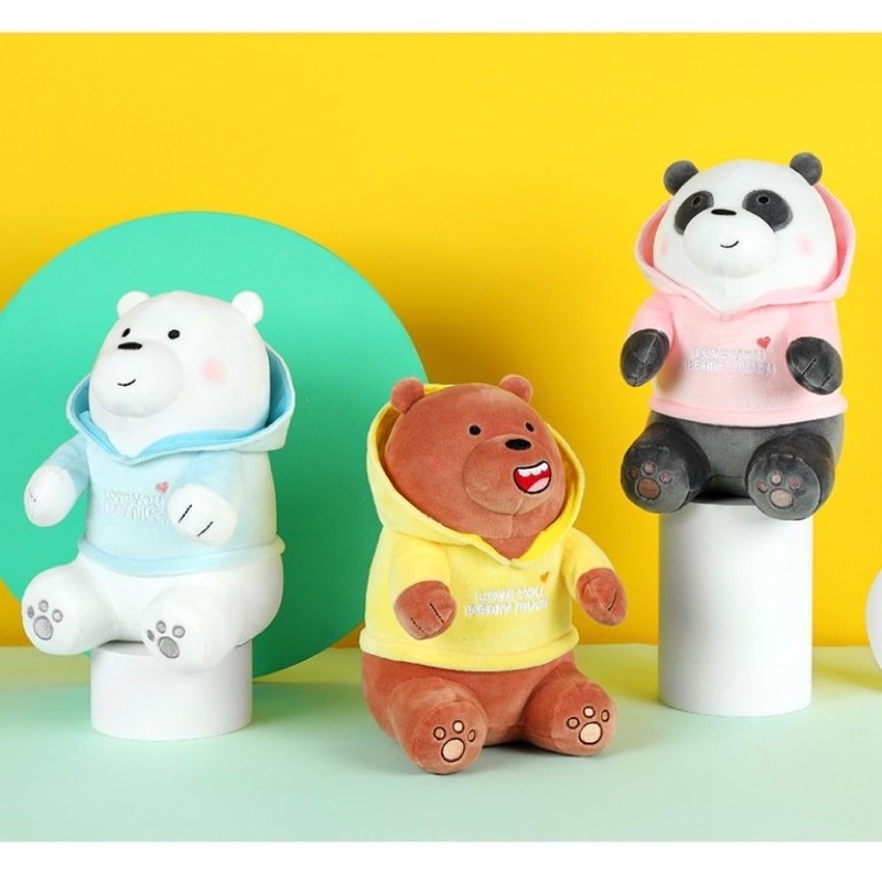 Bare bears stuffed deals toy