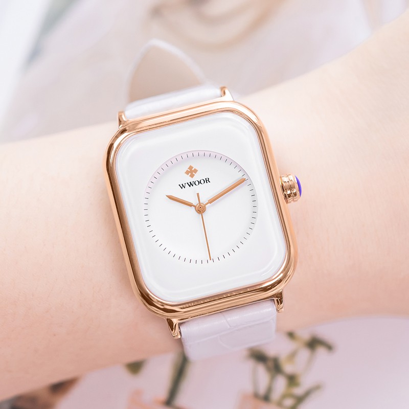 Ladies Watches 2020 White Square Minimalism Watch For Women Luxury ...