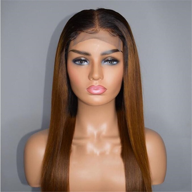♨Heat Resistant Hair Ombre Orange Red Synthetic Lace Front Wig For ...
