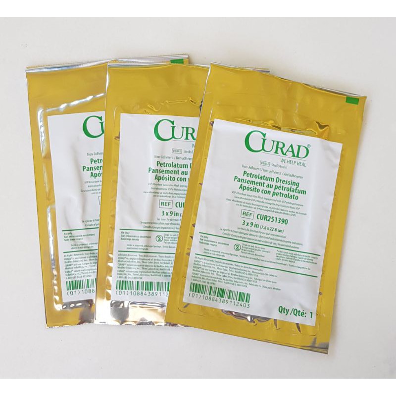 Curad Dressings Xeroform Petrolatum, Petrolatum, Oil Emulsion / Wound