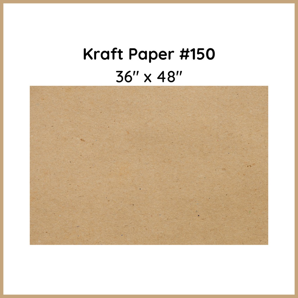 Kraft Paper #150 125gsm (36x48 inches) Brown Wrapping Paper | Shopee ...