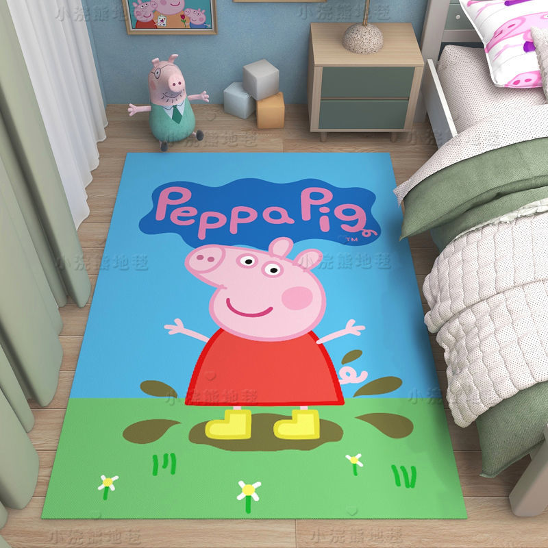 Cartoon Peppa Pig Bear Carpet Children's Room Decorative Pad Bedroom ...