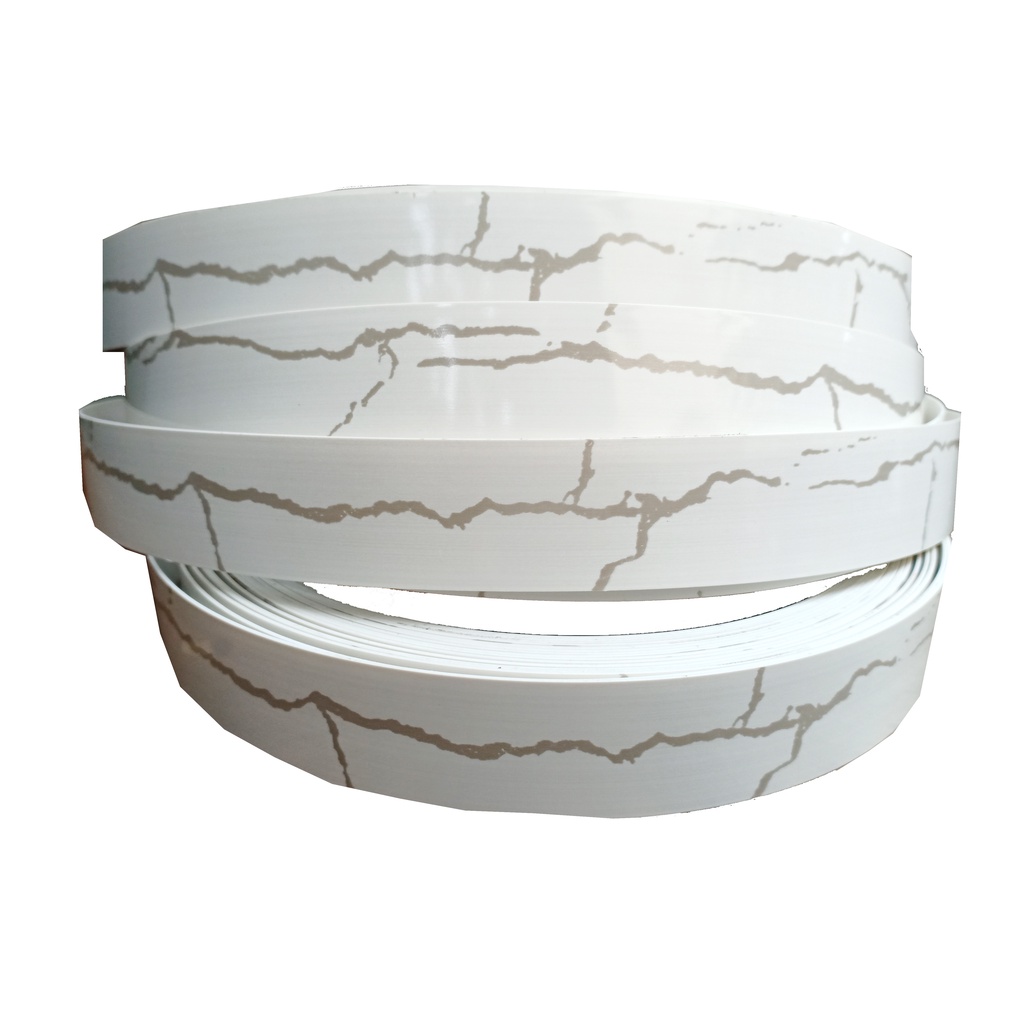 Glossy MarbleWhite Edging / Edge Banding UNICA Laminated Edge Banding