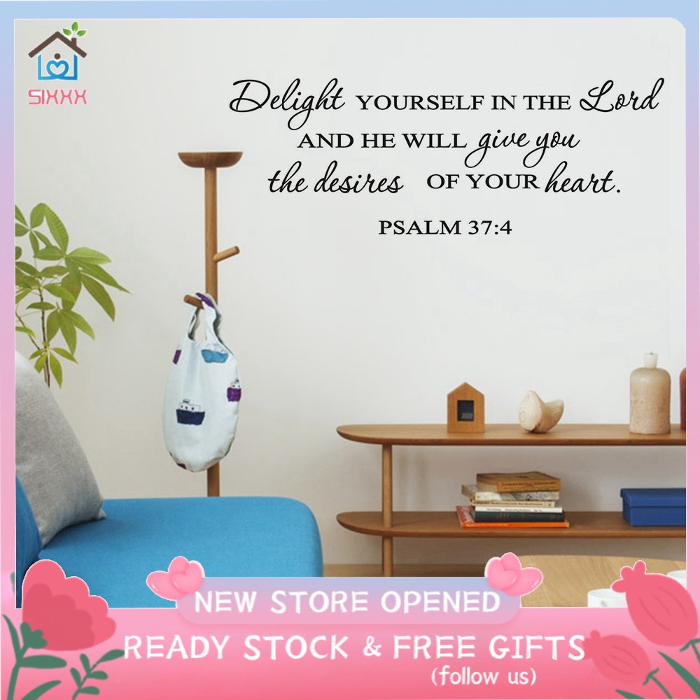 [READY STOCK] Wall Sticker PVC Bible Verse Decals Christian Quote Art ...