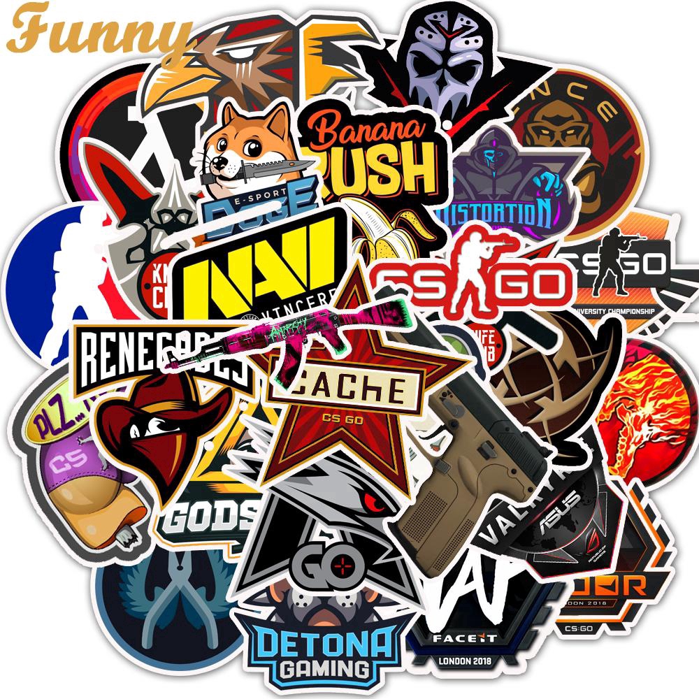 50pcs / lot Graffiti Anime Cs Go Funny Stickers Waterproof For Laptop /  Motorcycle | Shopee Philippines