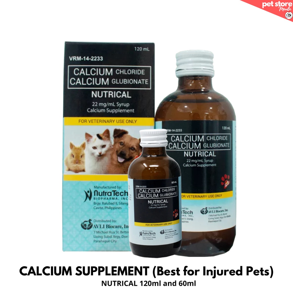 Nutrical Calcium Supplememt for Dogs and Cats 60 ml 120ml Calcium