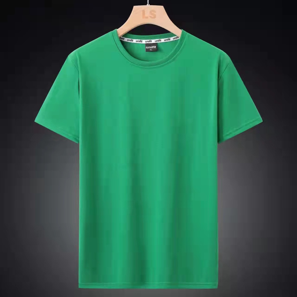 MOSO UNIFIT Plain Round Neck Basic T-Shirt Unisex Cotton Casual TShirt ...