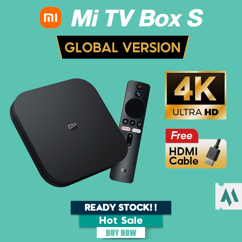 HOT 2nd Generation Xiaomi Mi Box S Hdmi Xiaomi Tv Box S