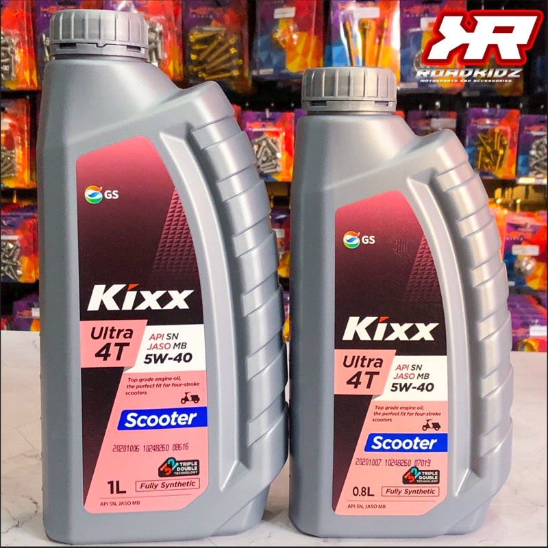 synthetic oil KIXX 5w40 ULTRA 4 Scooter Oil Fully Synthetic Shopee