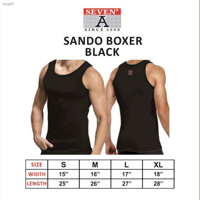 Sando Boxer Tank Top adult ( Black ) Shopee Philippines