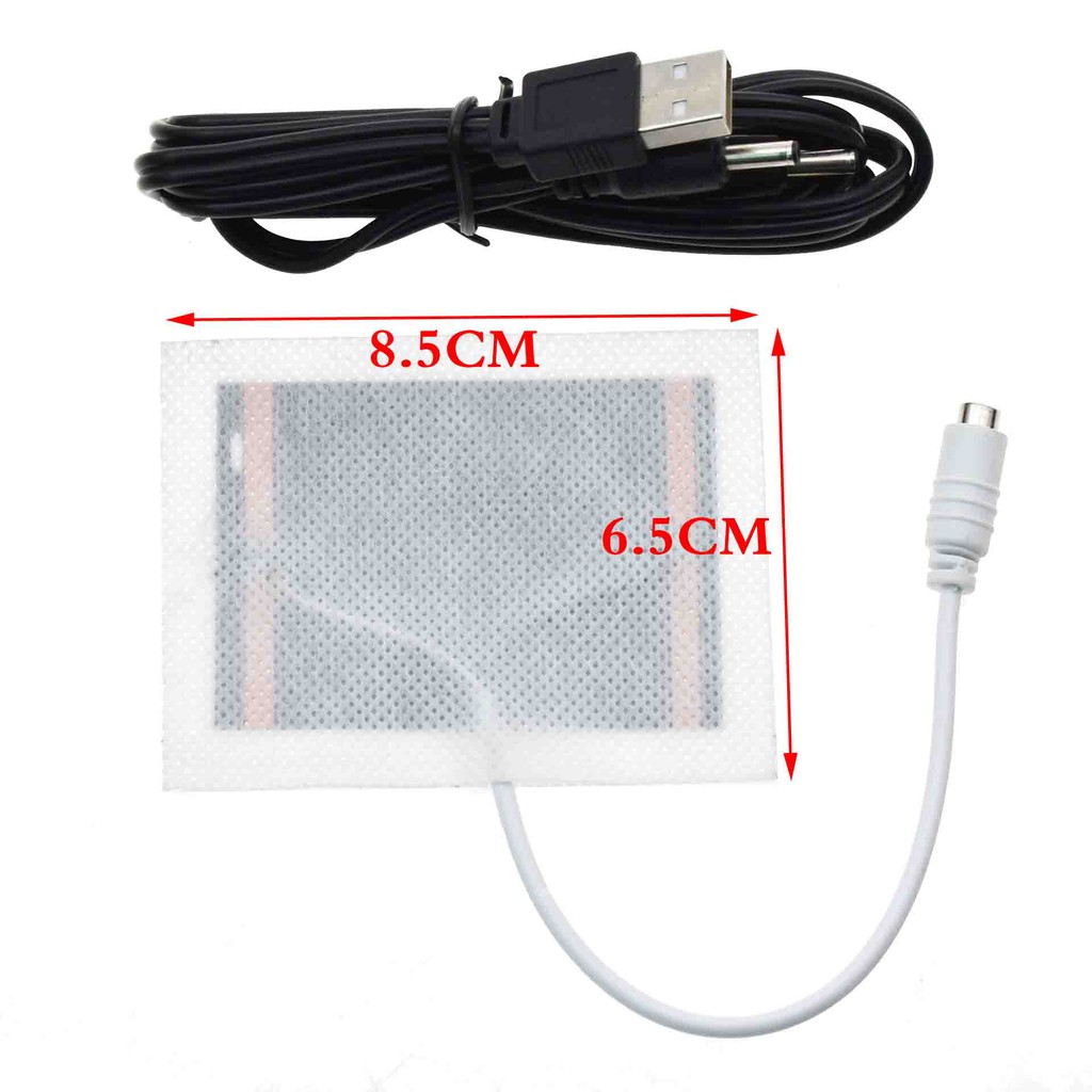 2Pcs One Pair 5V USB Heating Element Film Heater Soft Bendable Heat Pad