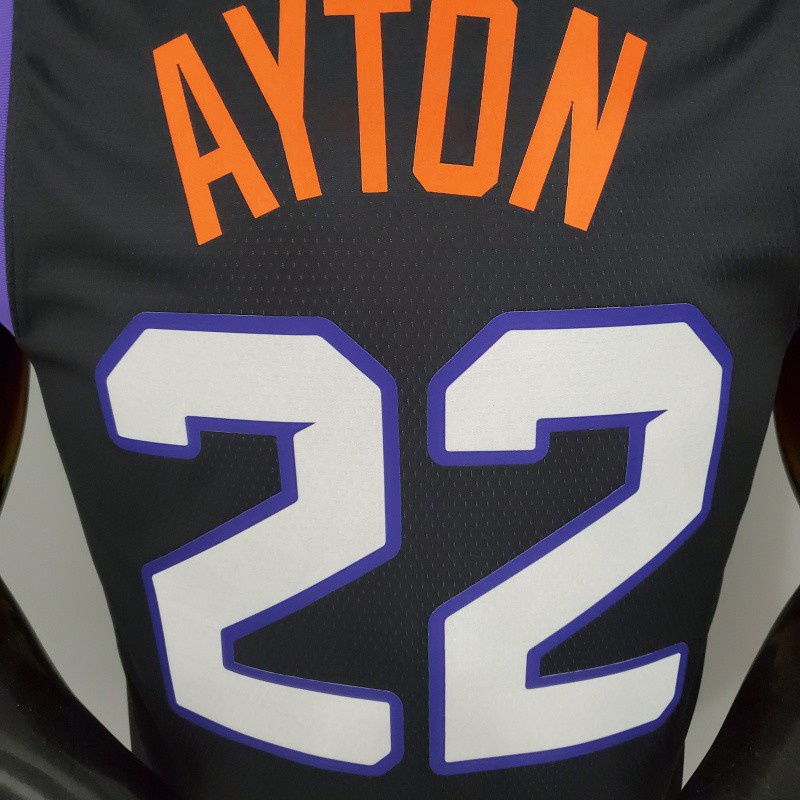 Men's Phoenix Suns Deandre Ayton Nike Black 2021/22 Swingman Player Jersey  - City Edition