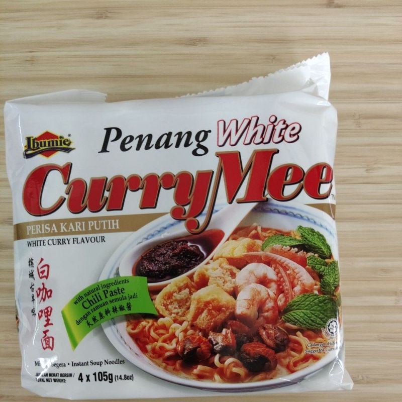 Ibumie Penang White Curry Mee (4x105g) | Shopee Philippines