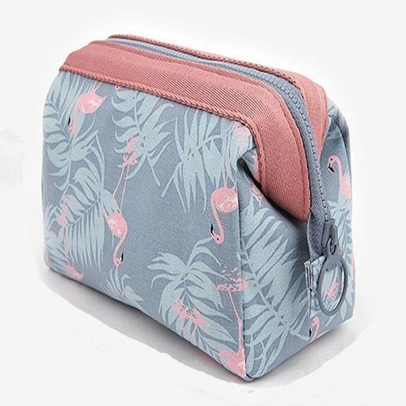 Women Travel Animal Flamingo Make Up Bags Girl Cosmetic Bag Makeup ...