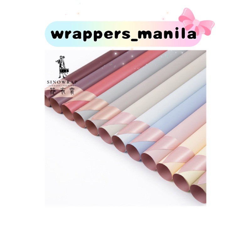 20in1 Pack Two Sided Rose Gold Combi Wrappers Bouquet Wrapping ...