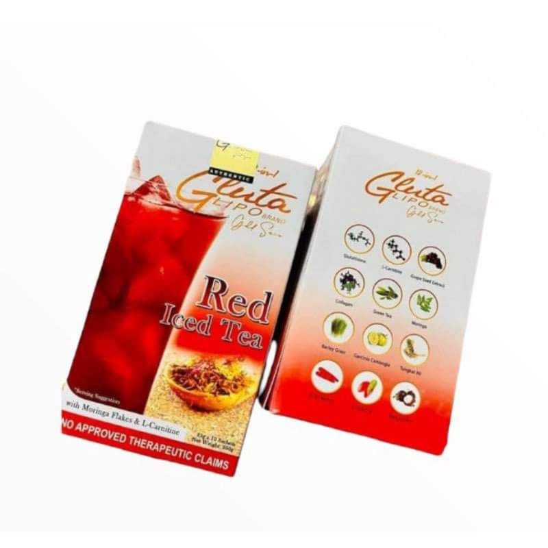 Gluta Lipo Red Iced Tea/ authentic/Original/Sale Shopee Philippines